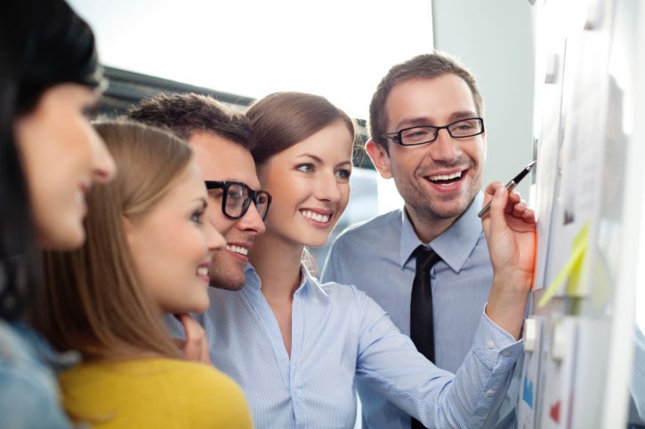 business savvy workers