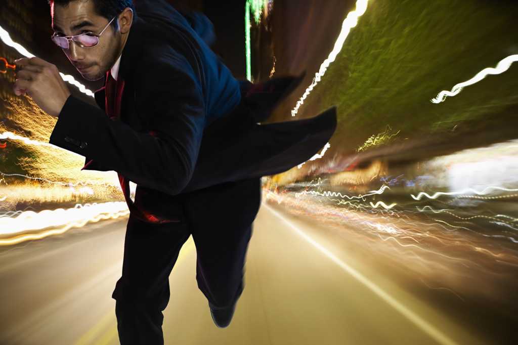 businessman running
